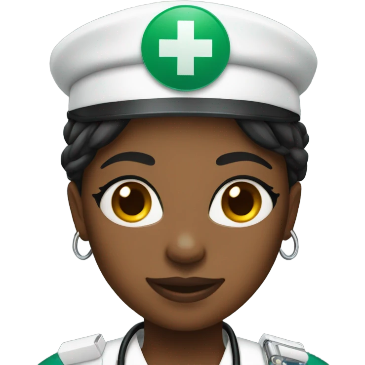 Black girl paramedic  emoji
