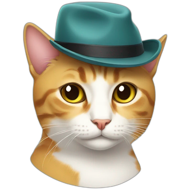 Cat with a hat emoji