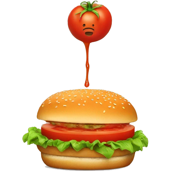 tomato burger emoji