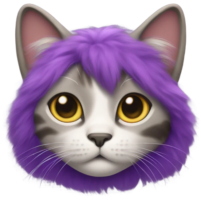 purple cat emoji