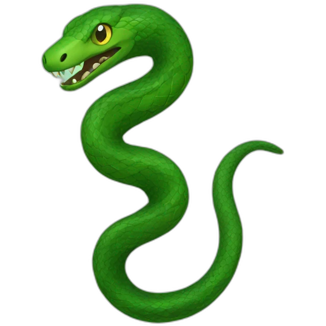 Serpent émeraude emoji