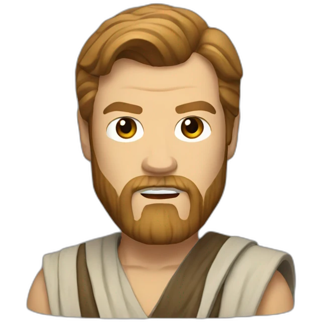 Obiwan kenobi with big muscles emoji