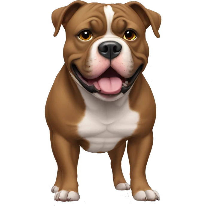 American Bully brown  emoji