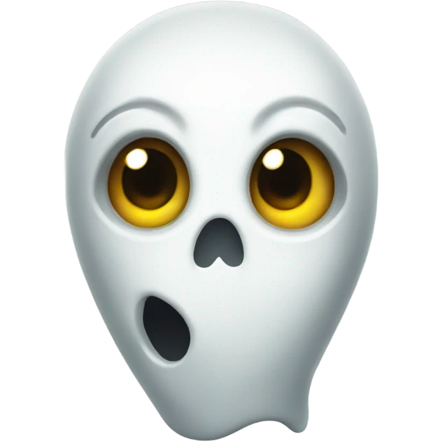 Curious ghost emoji