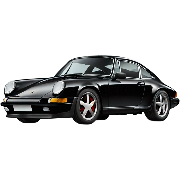 black Porsche 911 do it again emoji
