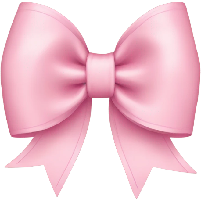 light pink bow on light pink bow emoji
