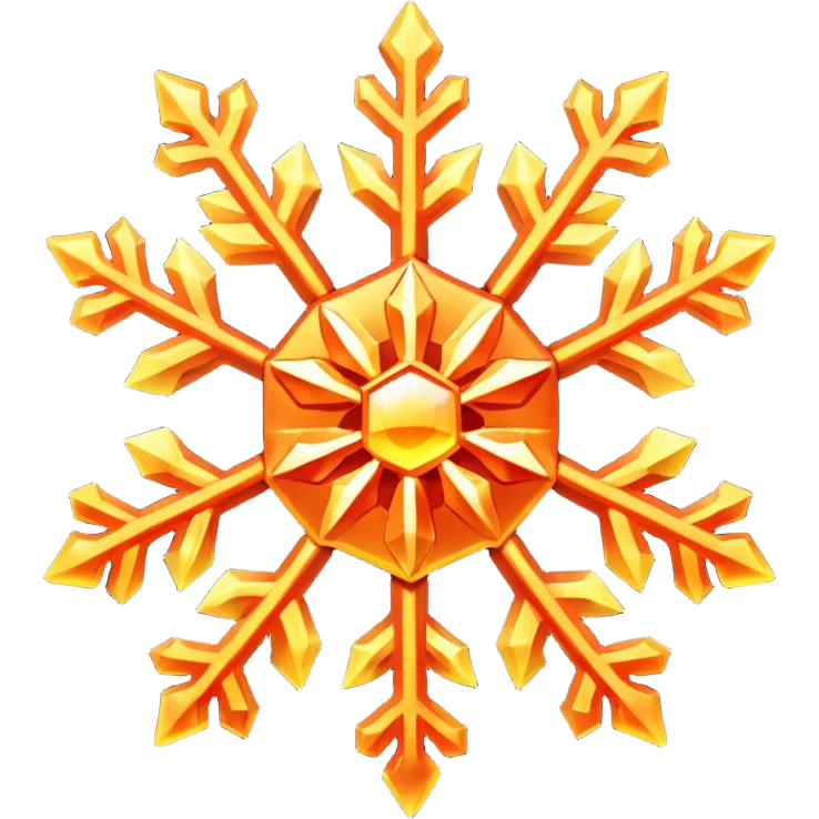The fiery snowflake emoji