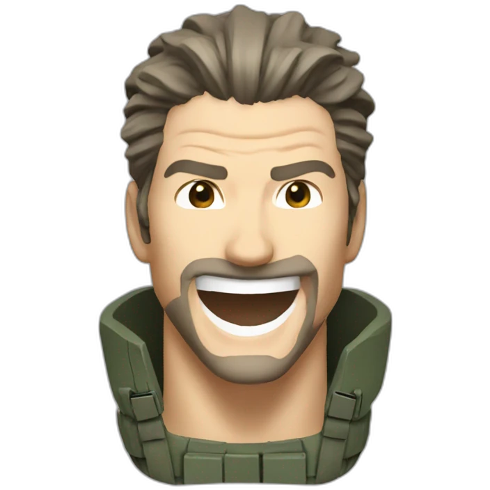 solid snake laughting emoji