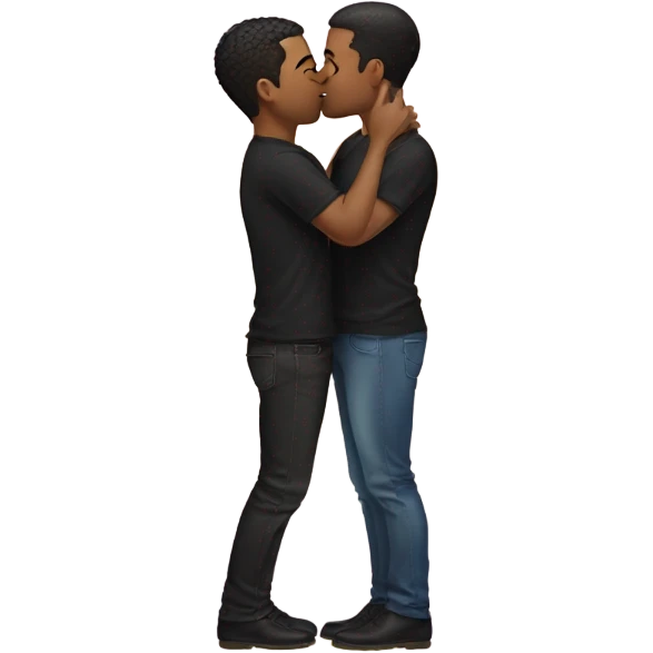 Gay with kiss emoji