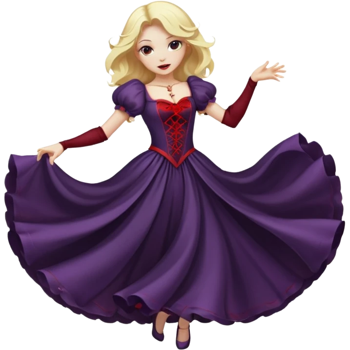 Blond Vampire Girl dancing  emoji