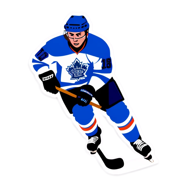 Playing hockey emoji
