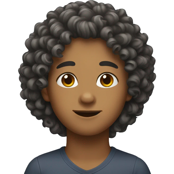 Curly hair emoji
