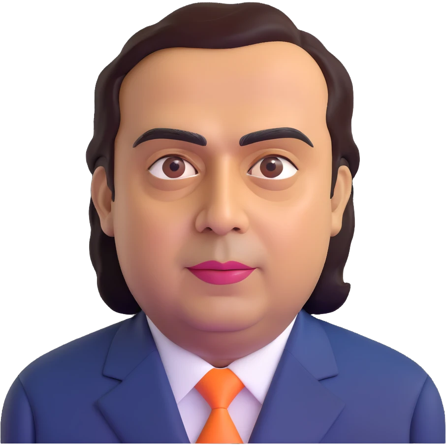 portrait of Mukesh Ambani emoji