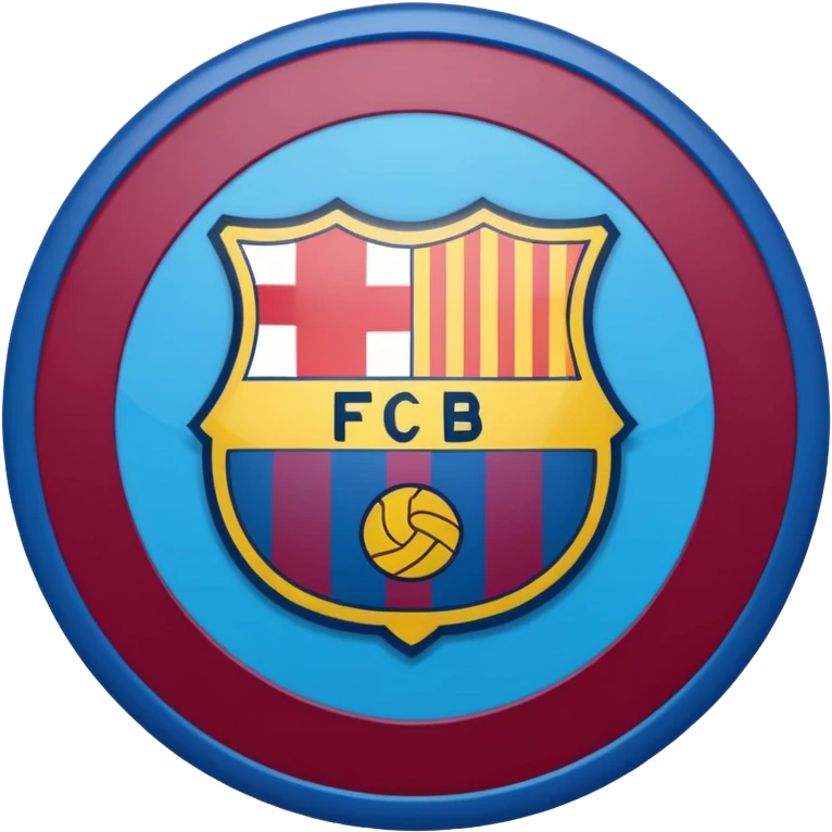 FC Barcelona logo emoji