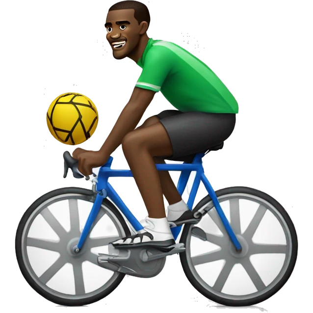 Samuel  Eto'o sur un vélo  emoji