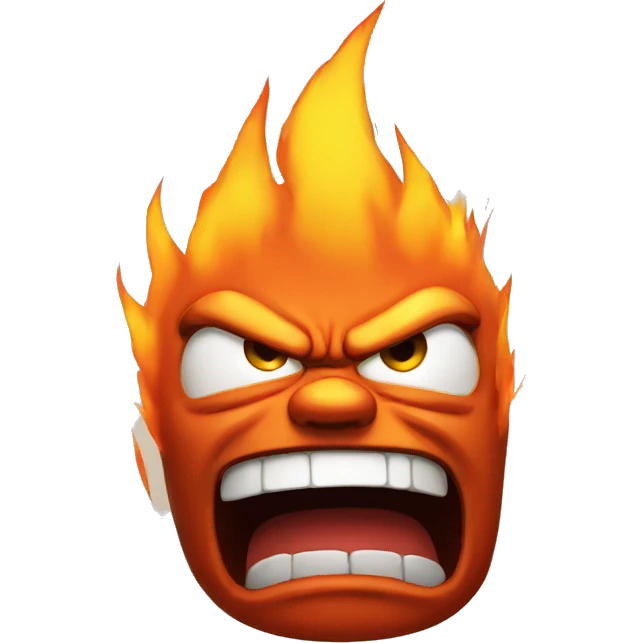 anger fire emoji