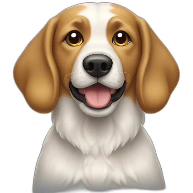 weißer hund emoji