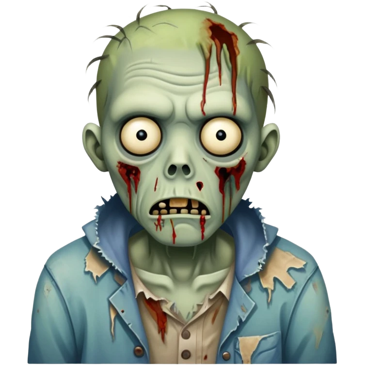 sad zombie emoji