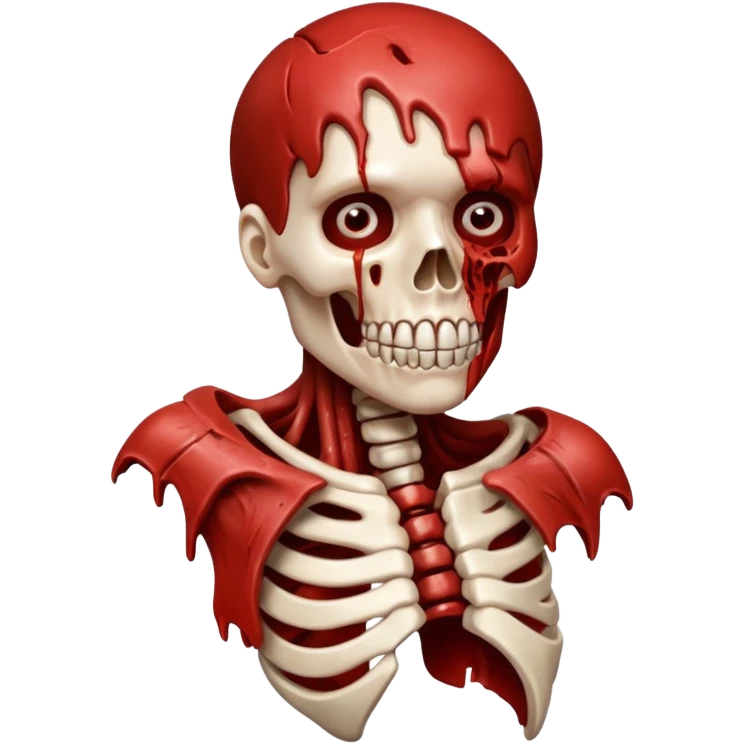 hyper realistic mangled figure emoji