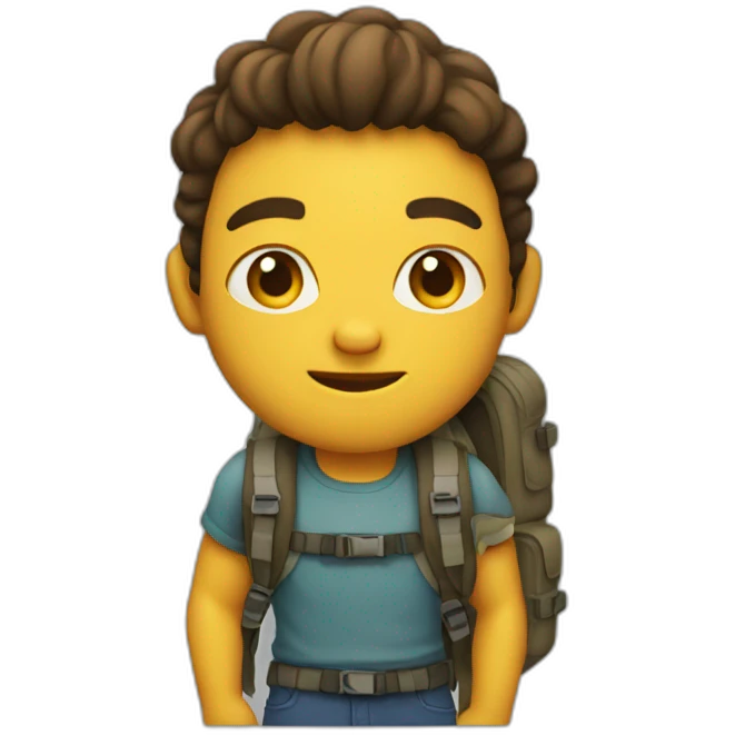 determined-with-backpack emoji