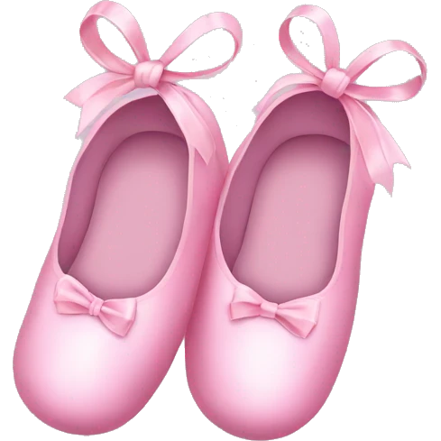ballet slippers with bows emoji