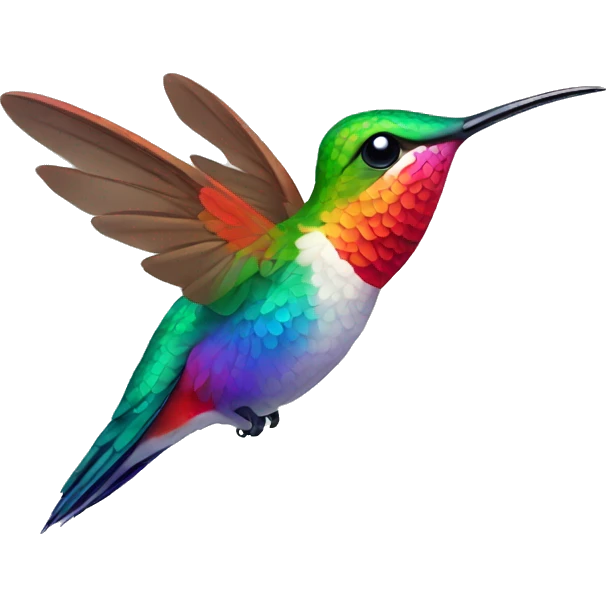  Colorful Hummingbird  emoji