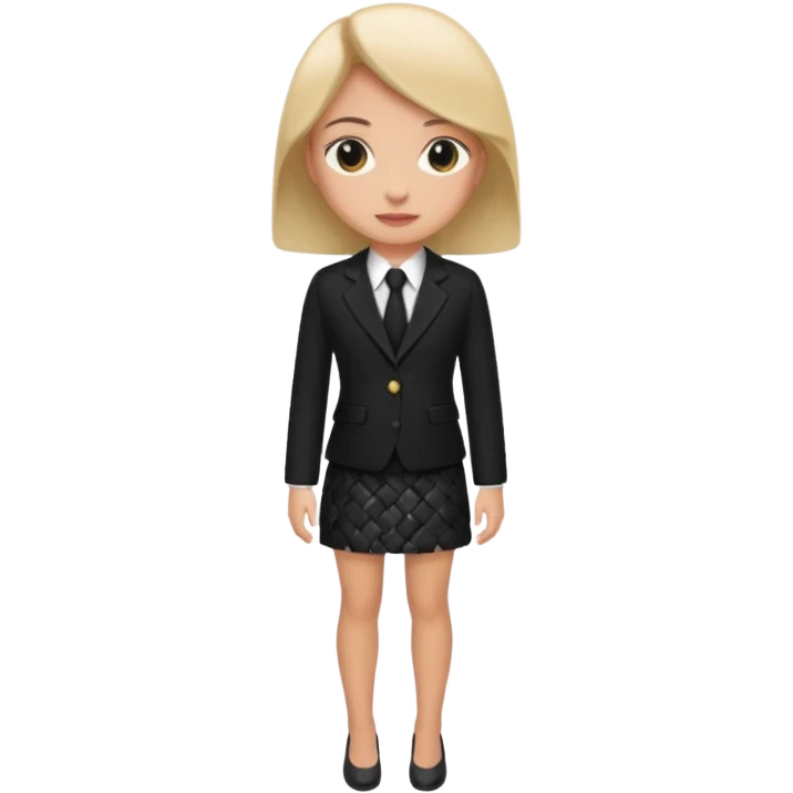just give me the ccloth like womens formal a suit and a mini skirt black give e just the clothes no women  emoji