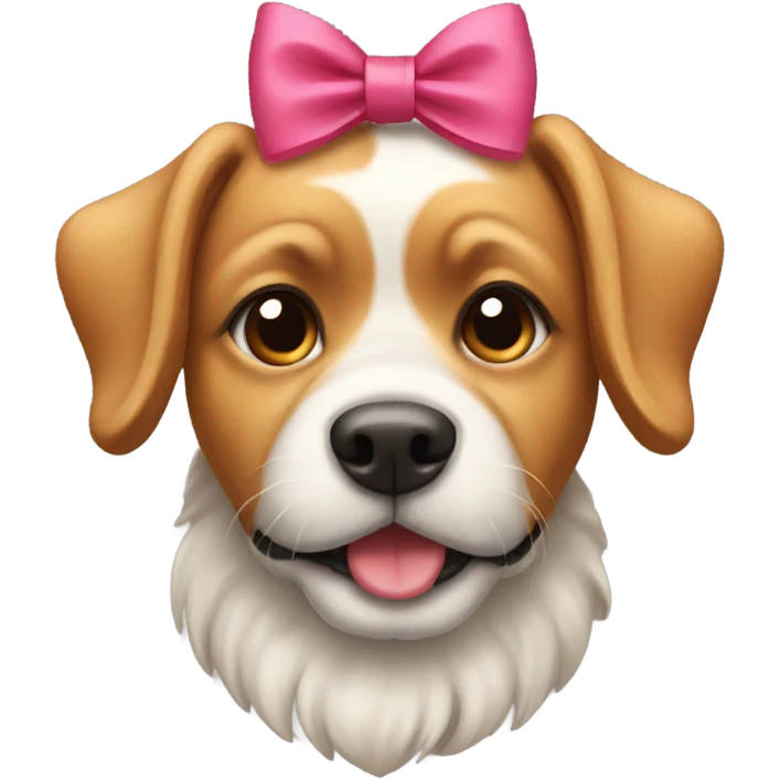 dog with bow emoji