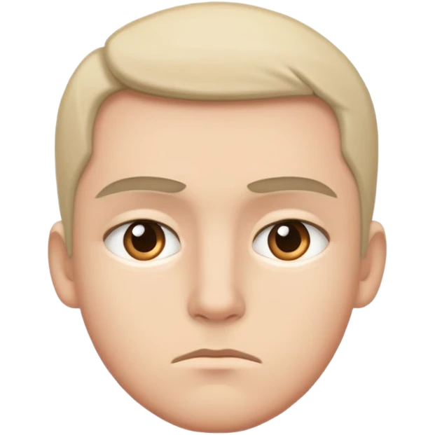 Serious face emoji