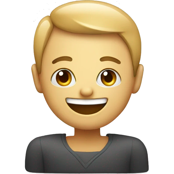 a smiling computer emoji