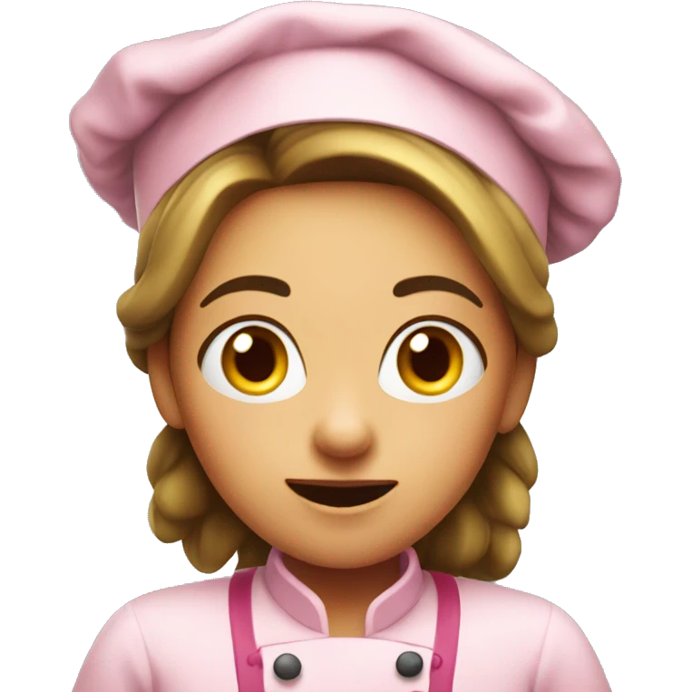 girl cook with a surprised face emoji