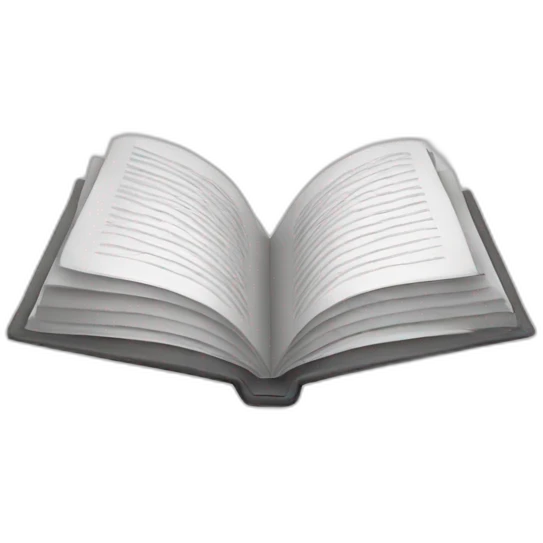 book icon colorless emoji