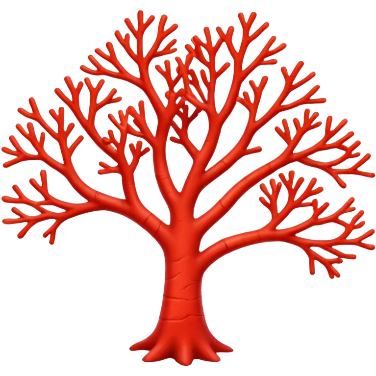 red Coral  emoji