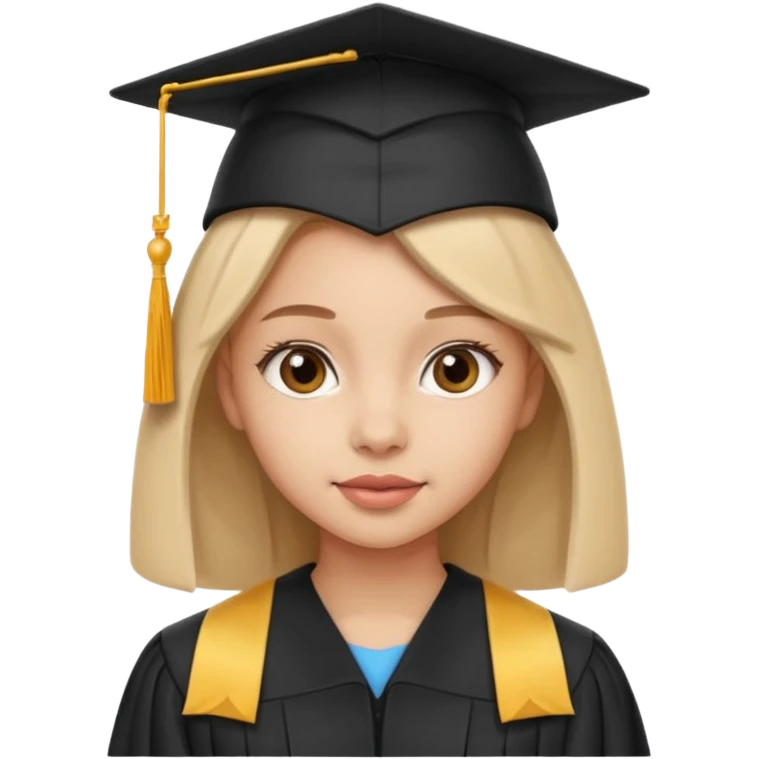 graduating cap girl emoji