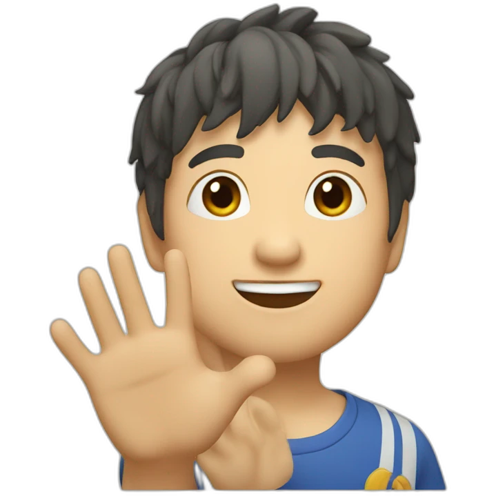 Lu hao hi five emoji
