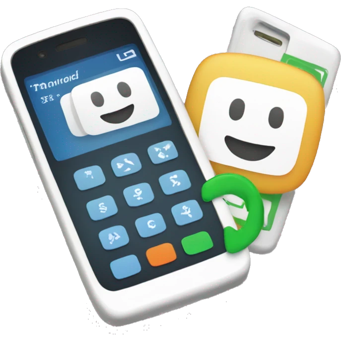 two phones payment emoji