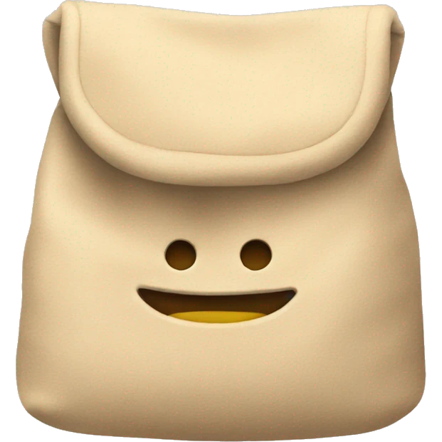 beige cozy bag emoji