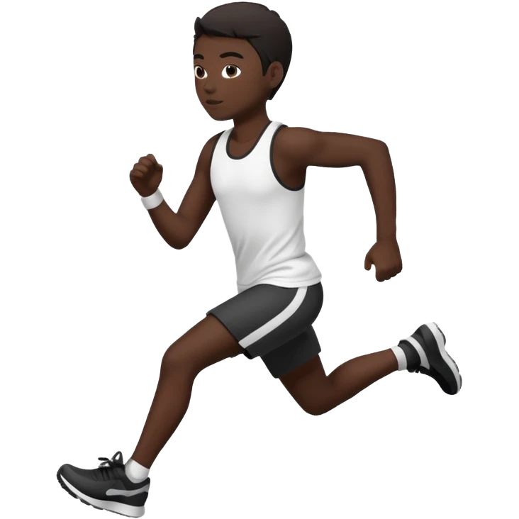 corriendo amperlmanchen estilo negro emoji