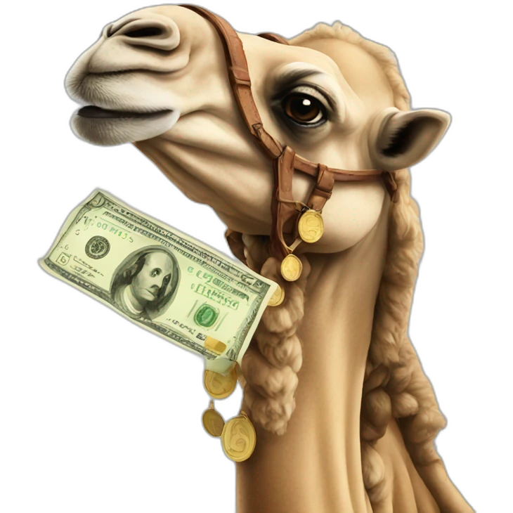Money tourism camel emoji