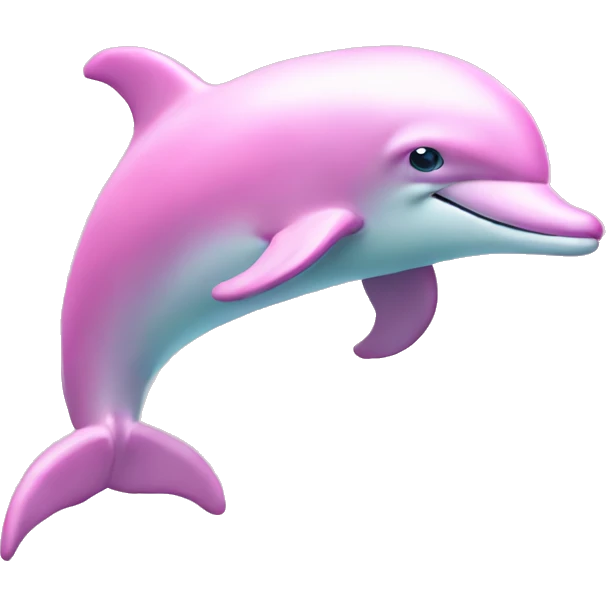 Pastel-pink-colors-dolphin emoji