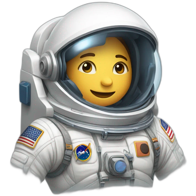 Astronauta flotando en el espacio emoji