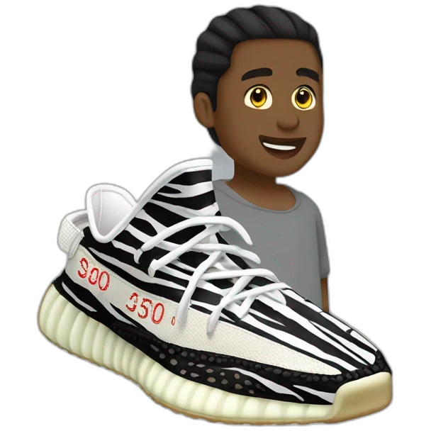 yeezy-350-zebra emoji