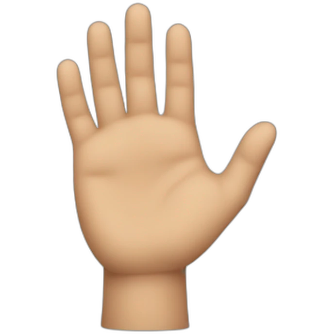 Una mano con un corzon emoji