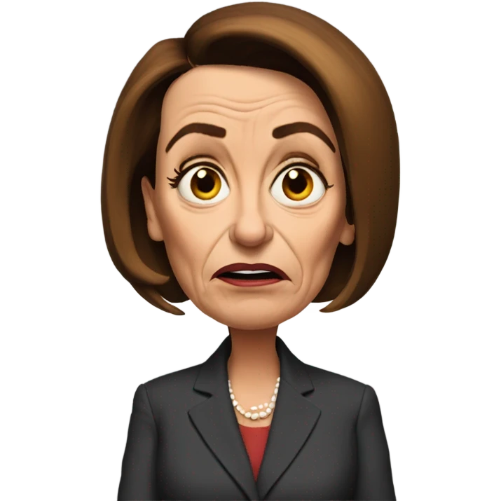 Grumpy pelosi emoji
