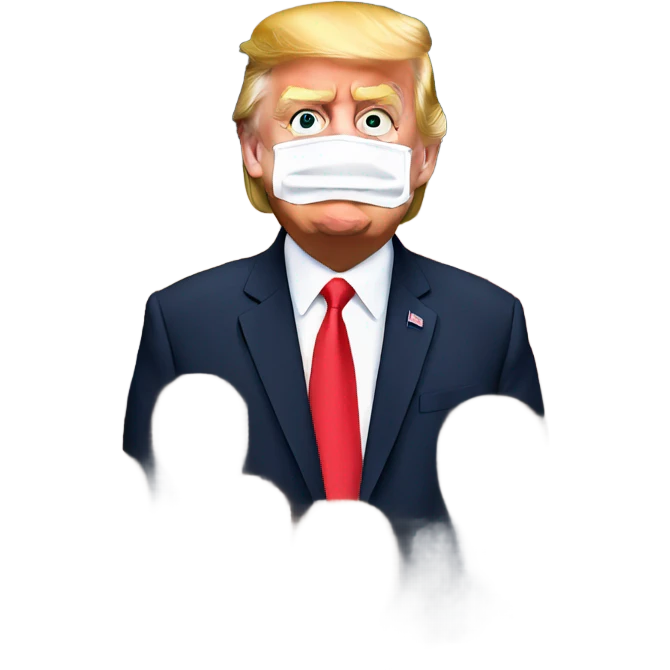 Trump wearing a mask  emoji