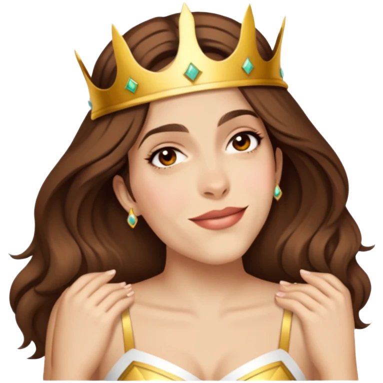 Wearing a crown emoji