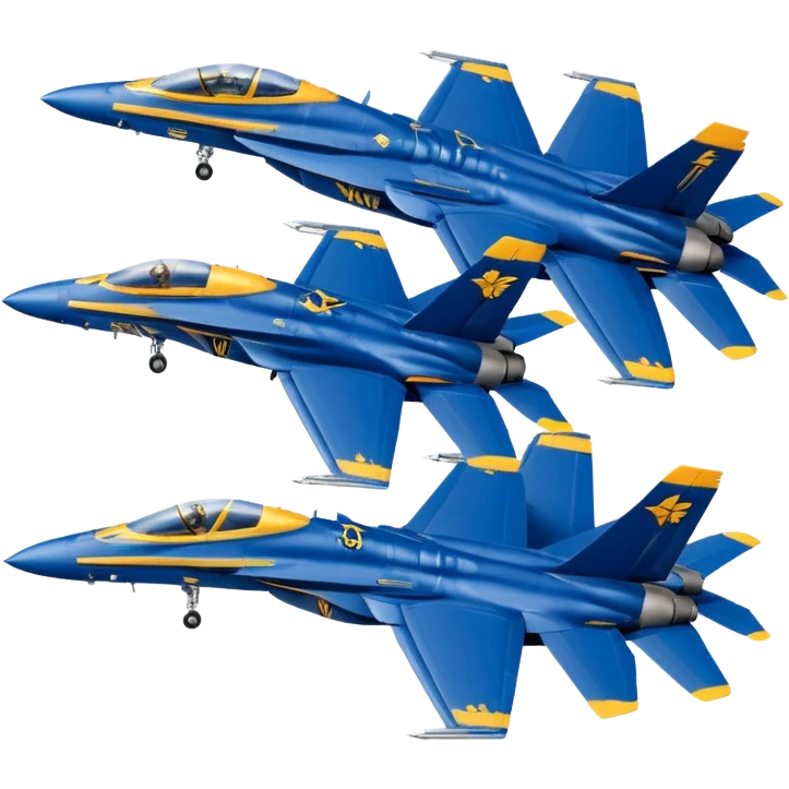four US Navy Blue Angels f/a-18s performing diamond formation flight maneuver emoji