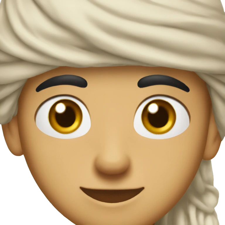 A 15 year old boy who wear turban on his head and little bit moustache his face colour is white emoji