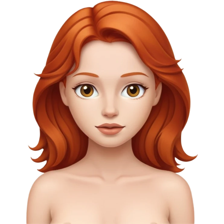 Голая рыжая девушка emoji