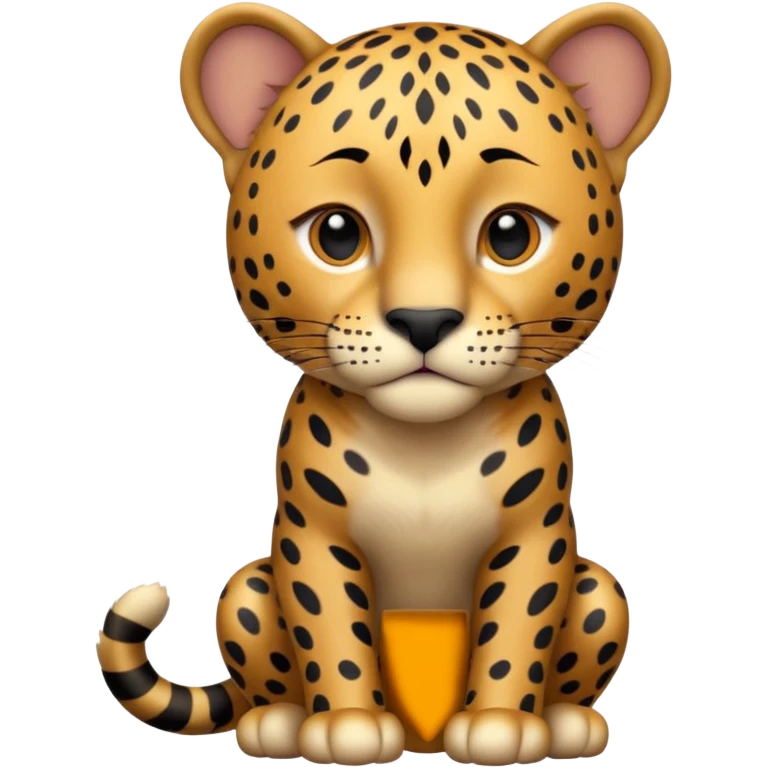 A high-resolution photo-realistic digital illustration of a young jaguar, chest upward A high-resolution, photo-realistic digital illustration of a majestic young jaguar emoji